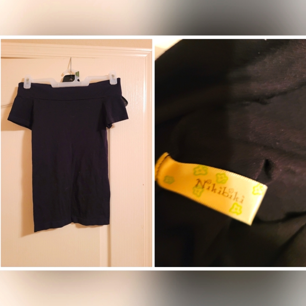 Nikibiki Black off the shoulder blouse